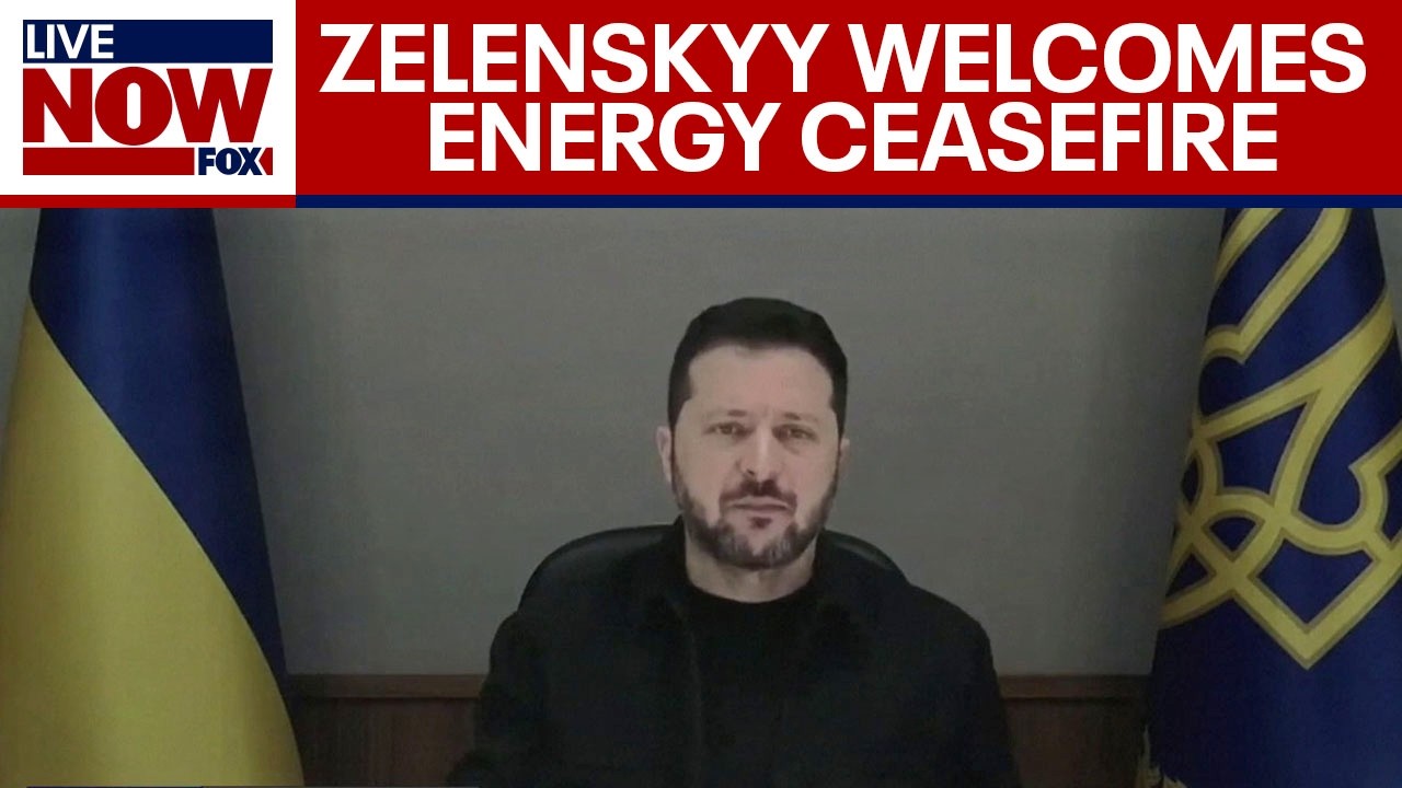 President Zelenskyy says Ukraine supports an energy ceasefire deal with Russia