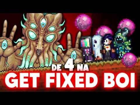 PASSEI 100 DIAS NA SEED GETFIXEDBOI EM SQUAD NO TERRARIA (LEGENDARY) - @Lokolow @TioHoby @RubioKn