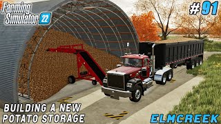 Building a potato storage, a dairy and a fast food | Elmcreek | Farming simulator 22 | Timelapse #91