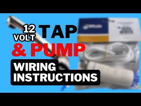 12v Whale Pump & Tap Simple Wiring Guide For A Campervan or Caravan #vanlife #vanlifeuk