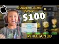 Kid Spends $100 In-App Purchase!!! (Pixel Gun 3D ...