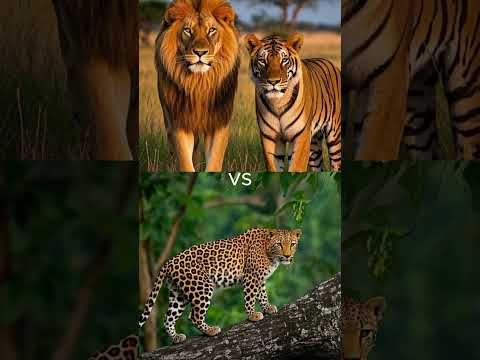 "Lion and Tiger vs. 10 Wild Animals: Ultimate Survival Showdown!"