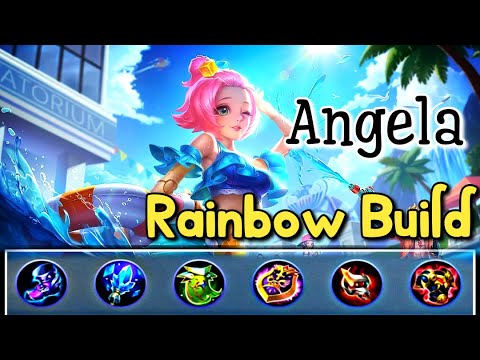 ANGELA RAINBOW BUILD 🌈🍭🦄 Summer Vibes Gameplay
