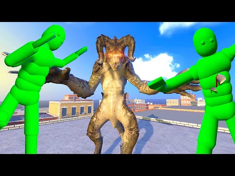 Monster EATS Every Ragdoll NPC - Overgrowth Mods Gameplay