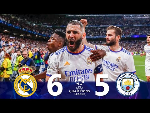 Real Madrid vs Manchester City 6-5 Highlights & Goals | INSANE COMEBACK |  UCL 2022