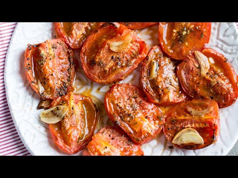 Roasted Tomatoes with Garlic - The Perfect Side