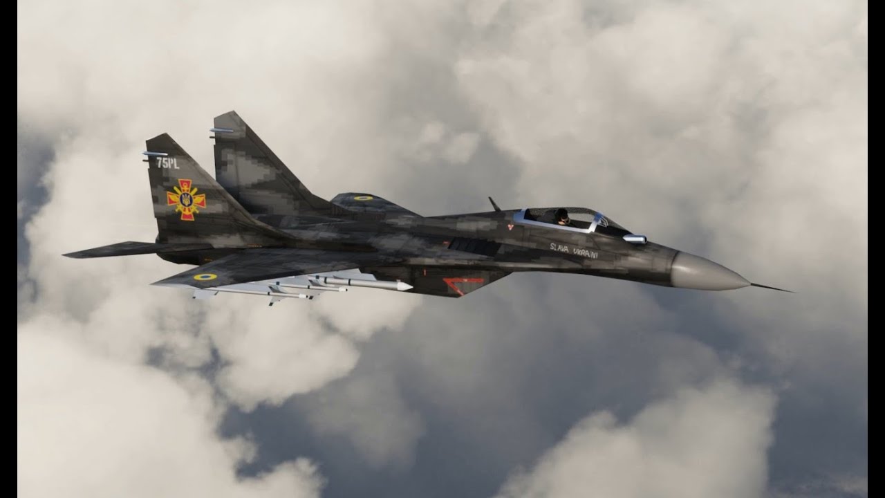 Mikoyan Gurevich MIG-29 Fulcrum Ghost of Kyiv 3D Model