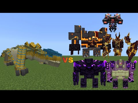 Tigrex vs L Ender Catalysm Bosses - Minecraft Mob Battle