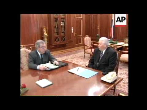 RUSSIA: YELTSIN & PRIMAKOV CRISIS IN KOSOVO MEETING
