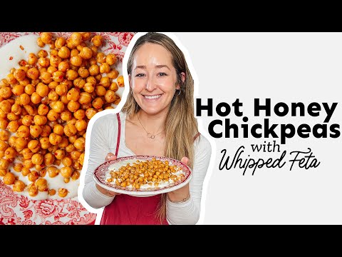Crispy Hot Honey Chickpeas With Whipped Feta