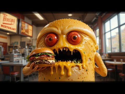 When Food Starts Eating Itself… 😳🍔 (ASMR Warning!)