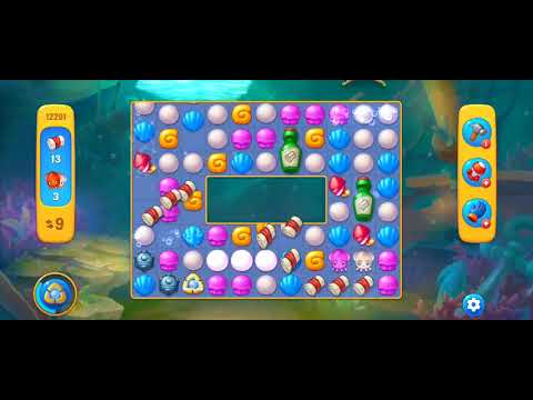 Fishdom Easy Level 12291 (with ingame lightning and  timed double bomb boosters) @choraelmin