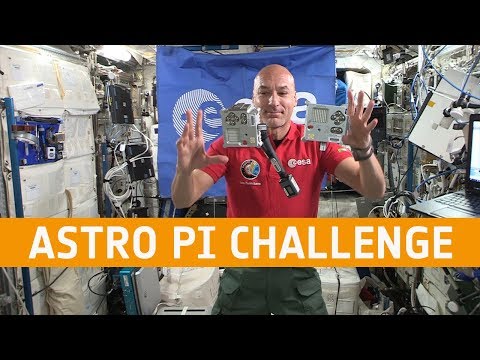 盧卡-帕米塔諾啟動2019-20歐洲Astro Pi挑戰賽。 (Luca Parmitano launches the 2019-20 European Astro Pi Challenge)
