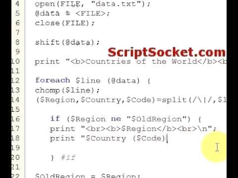 Perl Tutorial 51 - Create & Work with a Flat File Database