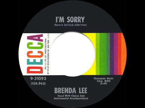 1960 HITS ARCHIVE: I’m Sorry - Brenda Lee (a #1 record)