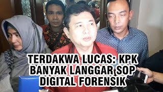 Terdakwa Lucas: KPK Banyak Langgar SOP Digital Forensik