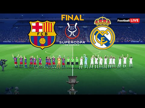 Barcelona vs Real Madrid | Final Supercopa Espana 2026 Final | Full Match All Goals | Simulation PES