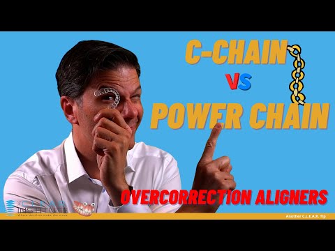 What are Invisalign overcorrection aligners? C-chain vs Power chain