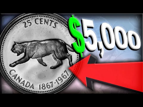 HOLY GRAIL 1967 BOBCAT QUARTER WORTH "HUGE MONEY" - LOOK FOR THIS LEGENDARY CANADIAN COIN!!