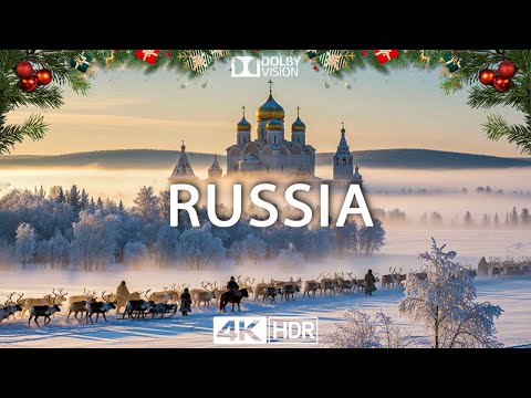 WINTER IN RUSSIA 4K 🎄 Cinematic Relaxation Film | Ultra HD Snow