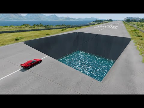 Cars vs Square Pit #2 - BeamNg.drive