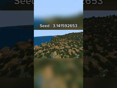 largest minecraft village seed 2024 #seeds #minecraft