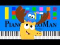 Noggin Moose A Moose Winter Is A Wonderland Slow Easy Medium Piano Tutorial 4K
