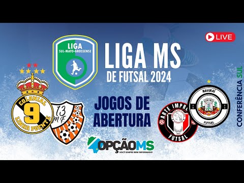 AO VIVO - ABERTURA Liga MS de Futsal 2024  - NAVIRAÍ  FUTSAL X  DOURADOS**  / SÁBADO 27/04/2024