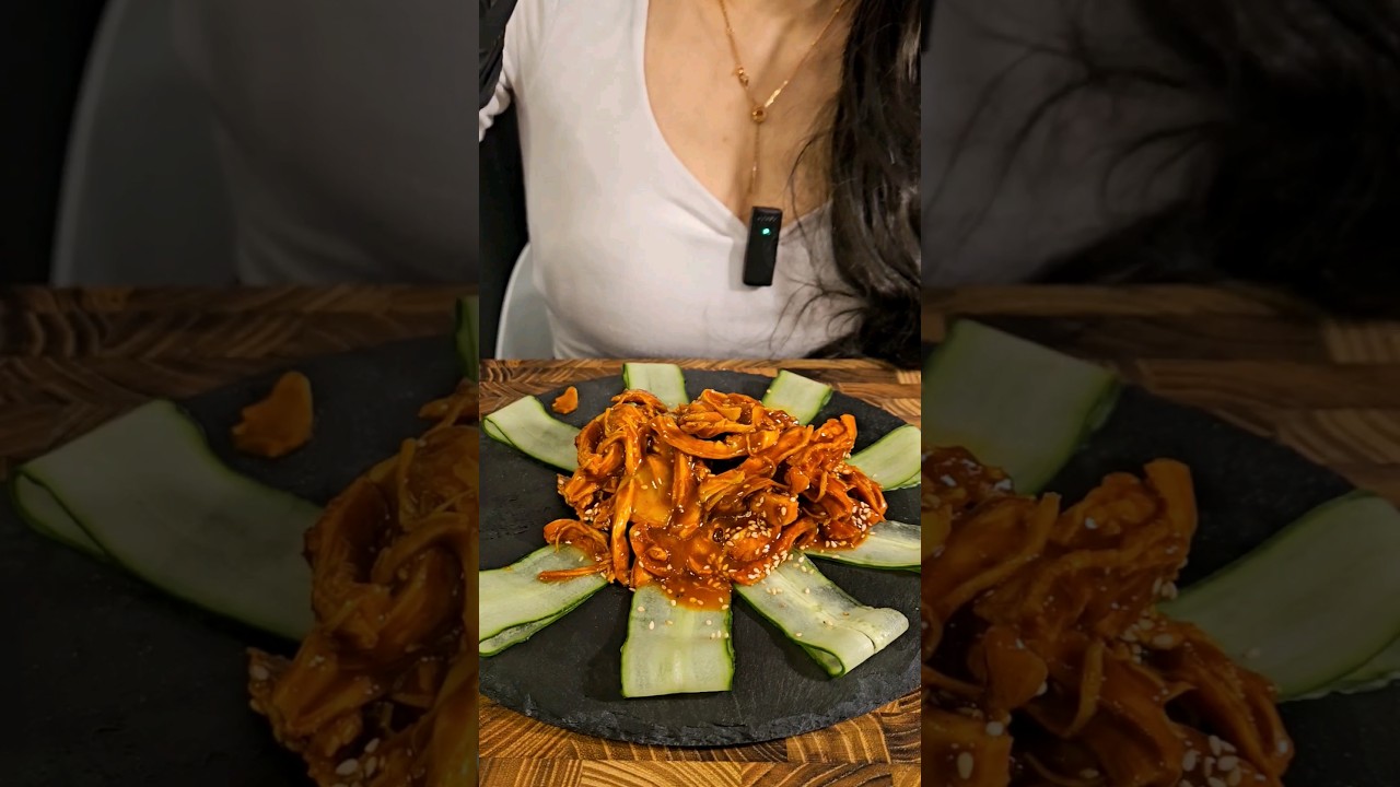 chicken🐔 cucumber🥒 닭슴가오이무침 #shorts