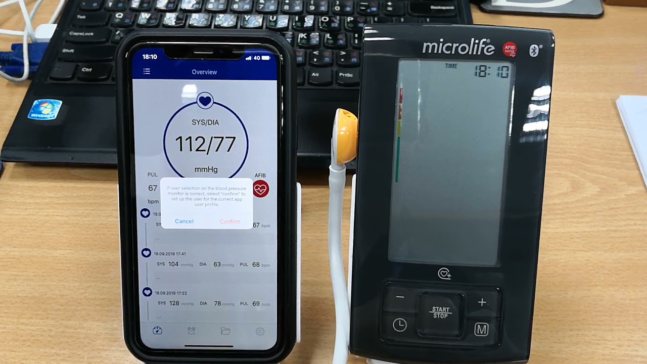 Bluetooth setup & Manual Data Transfer: Microlife A6 BT & Microlife Connected Health+ App (iOS)
