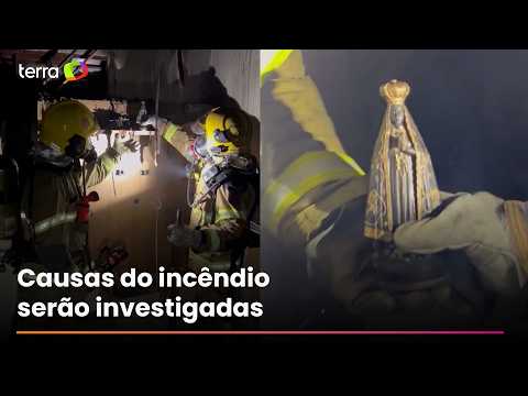 Imagem de Nossa Senhora Aparecida é encontrada intacta após incêndio em casa no RS