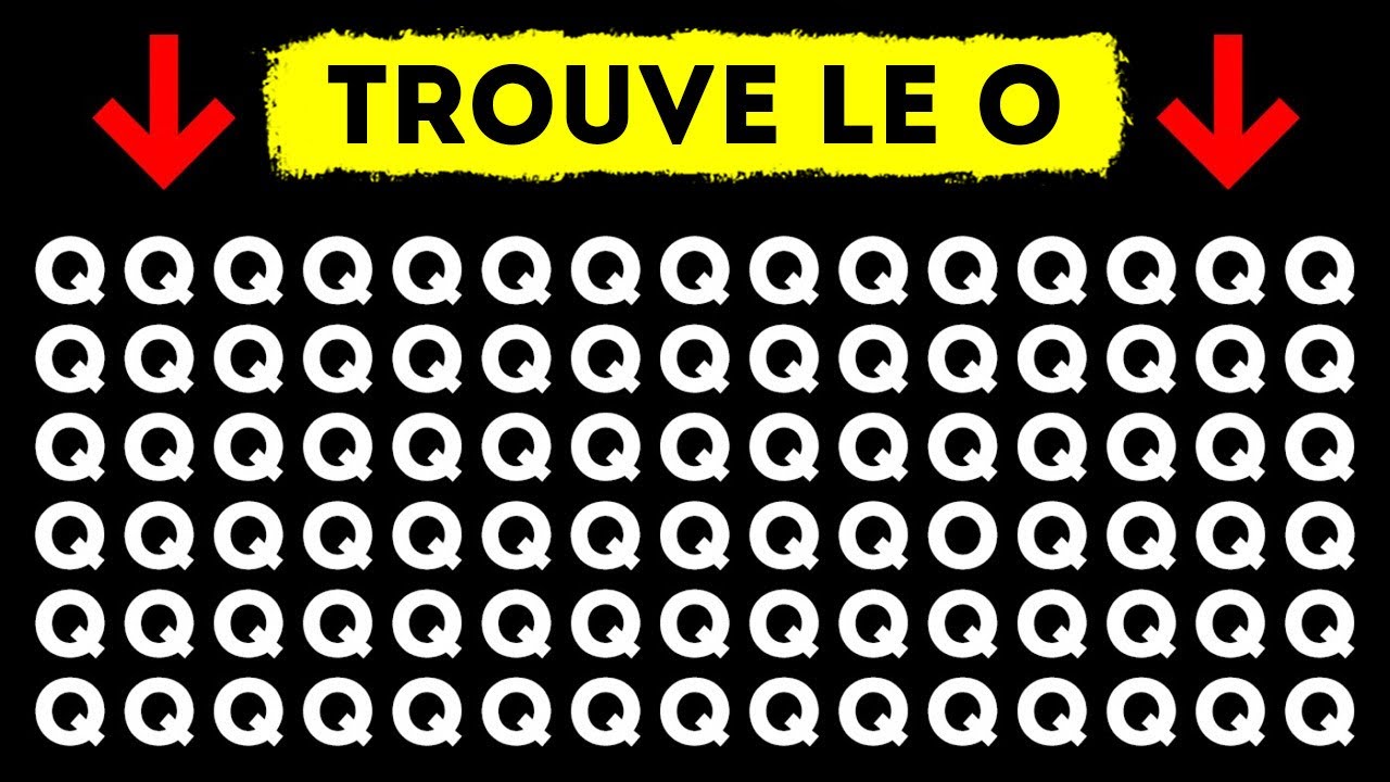 Test de Concentration Pour Voir si tu es Vraiment Attentif