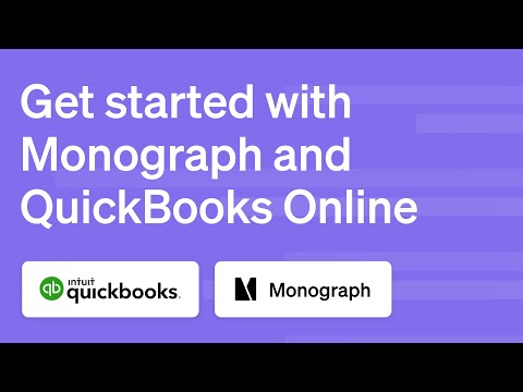 How to get started with the Monograph and QuickBooks Online (QBO) integration