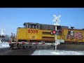 UP 8309 South MITDM Filmed At Kasper Siding Middle Crossing 2 19 2021