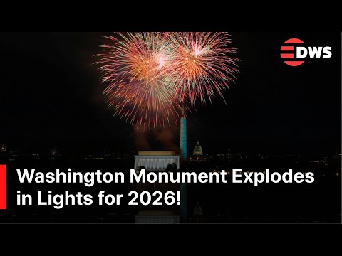 HISTORIC MOMENT: Washington Monument NYE 2026 Light Show – Stunning Projections Illuminate DC | AQ1Z