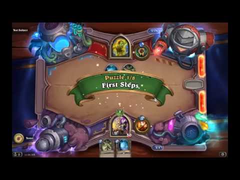 Solution Puzzle Lab Mirror: First Steps - Test Subject (1/8), Hearthstone Boomsday