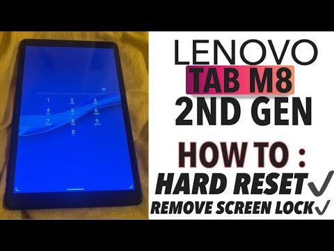 Lenovo Tab M8 (2ND GEN) TB-8505F - How To Hard Reset (Factory Reset) | Forgot Screen Lock Password