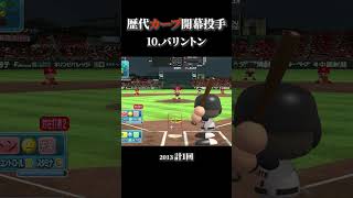 広島カープ歴代開幕投手 【歴代パワプロ】#shorts