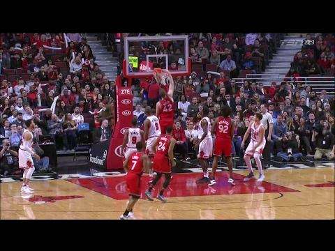 Raptors Highlights: Powell Finds Poeltl - February 14, 2017