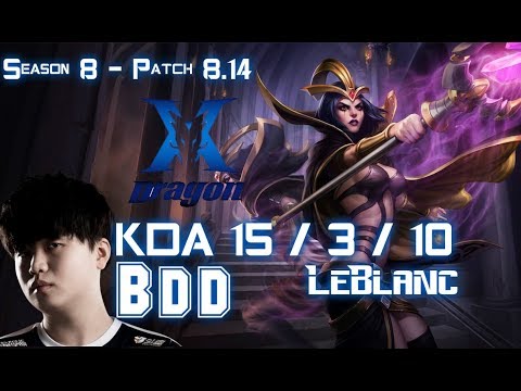 KZ BDD LEBLANC vs VIKTOR Mid - Patch 8.14 KR Ranked
