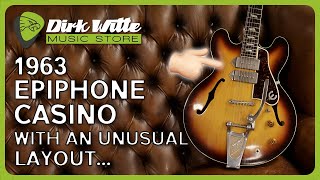 Video thumbnail for Neck, middle but no bridge pick-up? - 1963 Epiphone Casino E230T by Dirk Witte Music Store