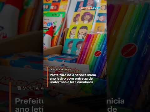 Prefeitura de Anápolis inicia ano letivo com entrega de uniformes e kits escolares
