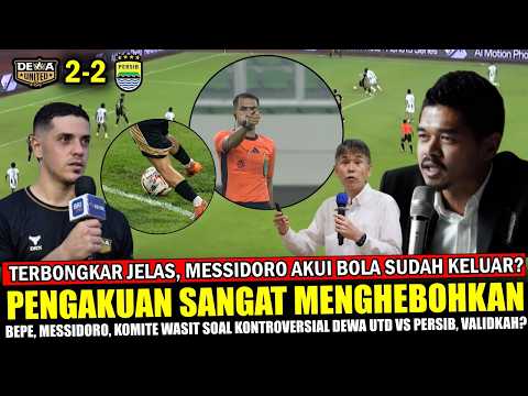 TERBONGKAR JELAAS ‼️BEPE MESSIDORO KOMITE WASIT Buat PENGAKUAN Mengejutkan Dewa United vs Persibkah?