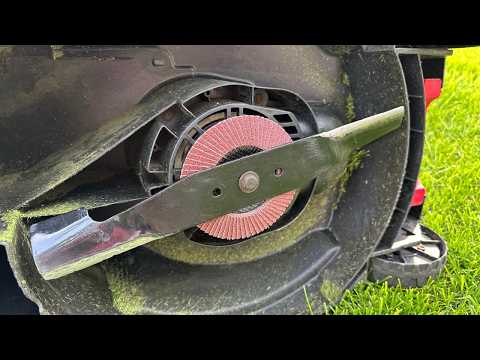 Not Many People Know this Method of Sharpening and Balancing Lawn Mower Blades
