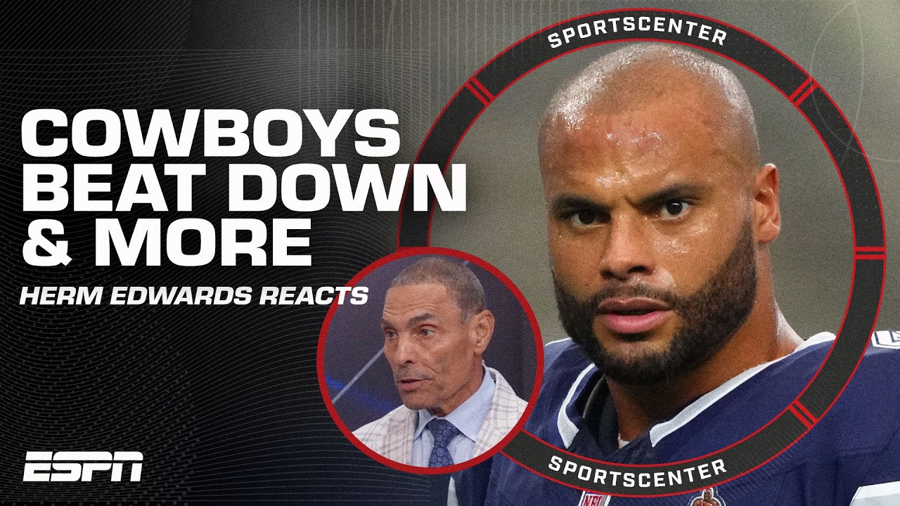 COWBOYS OVERPOWERED 👀 Drake Maye's PATRIOTS DEBUT & MORE 🔥 Herm Edwards REACTS | SportsCenter