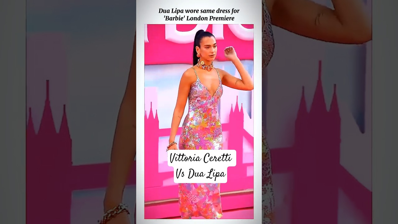 Who looks more beautiful in this dress #vittoriaceretti #dualipa #edits #rampwalk #fitness #runway