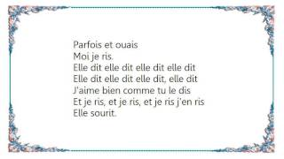 Christophe - Elle Dit Elle Dit Elle Dit... DVD Lyrics