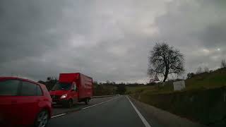 Idioti in depasire pe drumul Oradea - Bucuresti