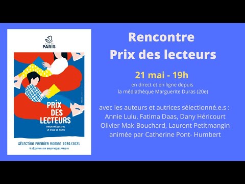 Rencontre des auteurs et autrices sélectionné.e.s pour le Prix des lecteurs