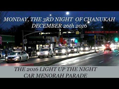 LIGHT UP THE NIGHT Car Menorah Parade
